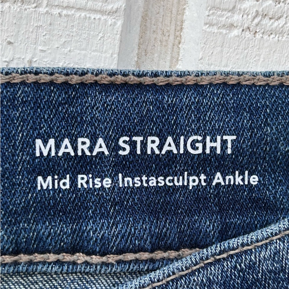 DL 1961 Mara Straight Mid‎ Rise Instasculpt Ankle Jeans Size 30 - Picture 7 of 12